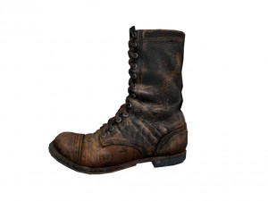 used soldiers boots 3D Model
