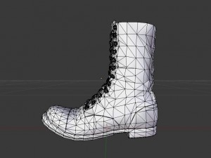 used soldiers boots 3D Model