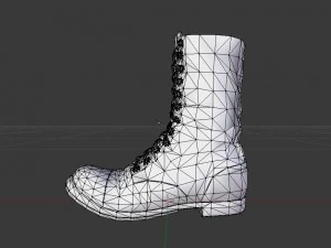 used soldiers boots 3D Model