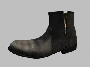 botas pretas Modelo 3D
