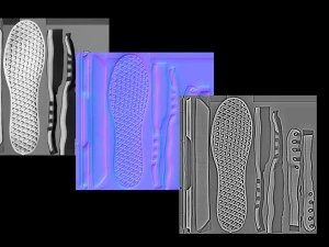 sneakers s21 textured 3D Model