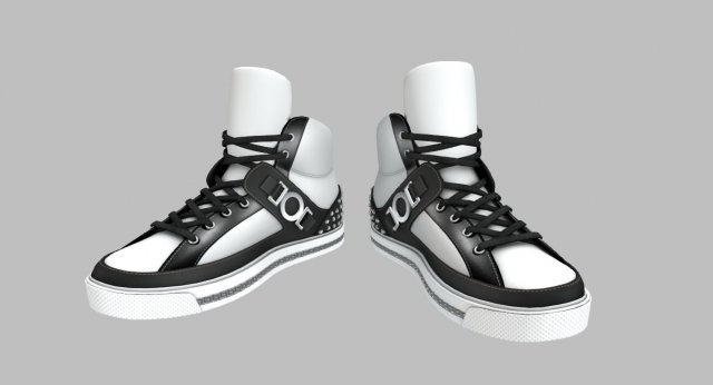 jordans inspired sneakers Modelo 3D .c4d .max .obj .3ds .fbx .stl .blend