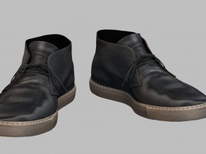 mens original boots textured lowpoly-game ready 3Dモデル