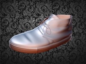mens original boots textured lowpoly-game ready Modèle 3D