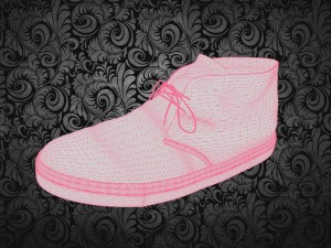 mens original boots textured lowpoly-game ready Modèle 3D