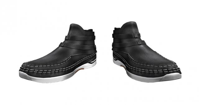 mens boat shoes 3D-Modell .c4d .max .obj .3ds .fbx .stl .blend 