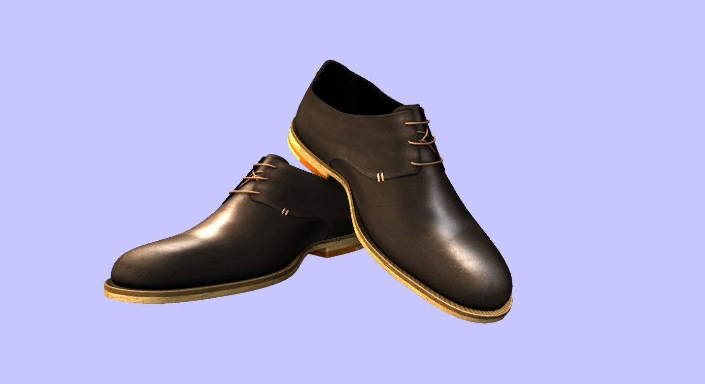mens suit shoes 3D Model .c4d .max .obj .3ds .fbx .stl .blend 