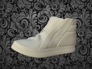 black sneakers low-poly game ready 3D Model