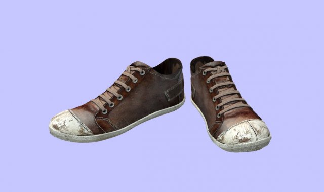used old chucks sneakers Modèle 3D .c4d .max .obj .3ds .fbx .stl .blend 