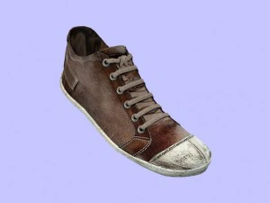 used old chucks sneakers 3D Model