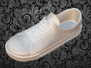 black sneakers sport shoes low-poly Modello 3D