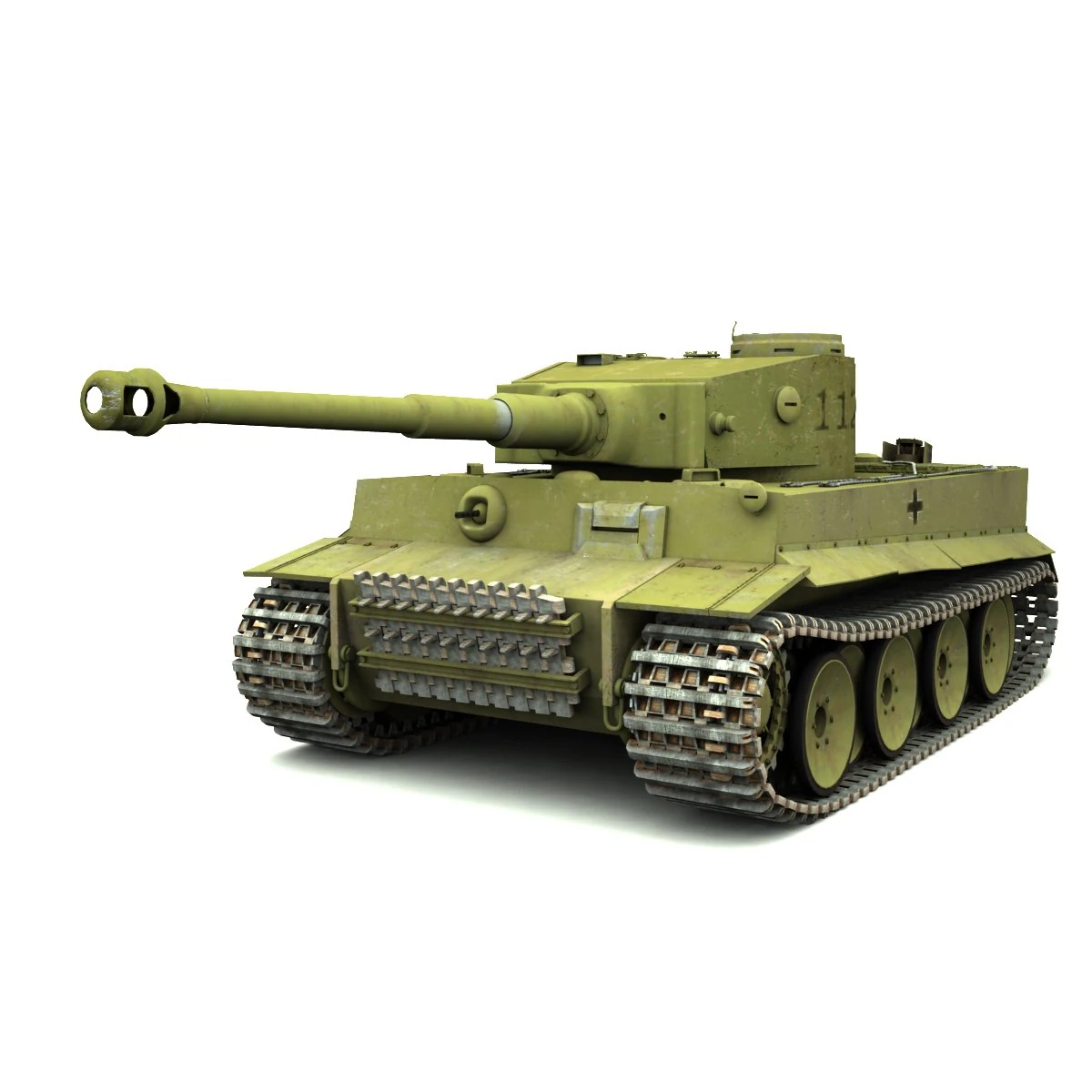 panzerkampfwagen vi tiger 3D Model .c4d .max .obj .3ds .fbx .stl .blend