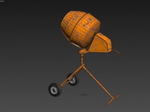 concrete mixer 3D Model