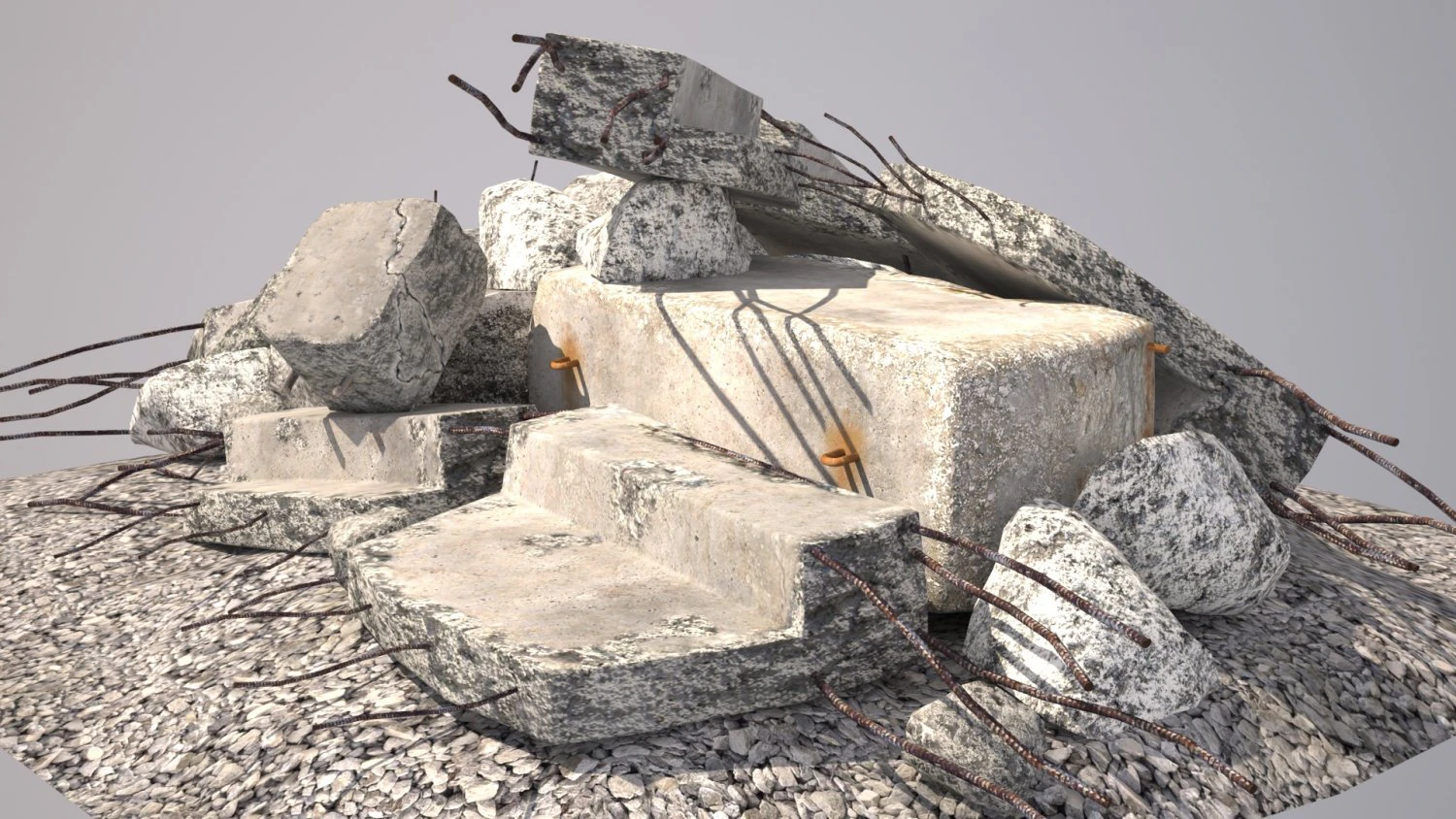 construction garbage 3D Model .c4d .max .obj .3ds .fbx .stl .blend 