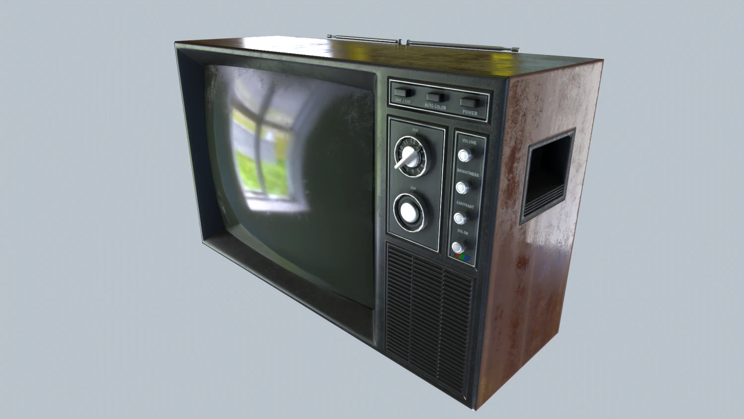 zabytkowy telewizor Model 3D .c4d .max .obj .3ds .fbx .stl .blend 