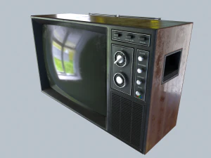 tv vintage Modelo 3D