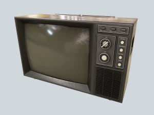 zabytkowy telewizor Model 3D