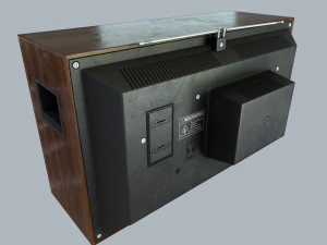 zabytkowy telewizor Model 3D