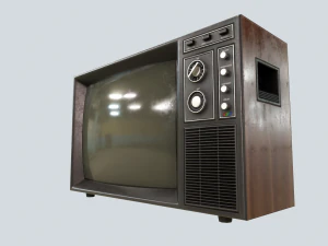 zabytkowy telewizor Model 3D