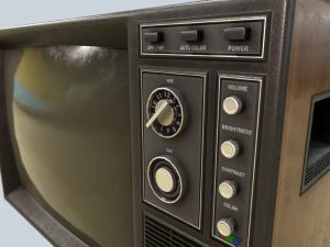 zabytkowy telewizor Model 3D
