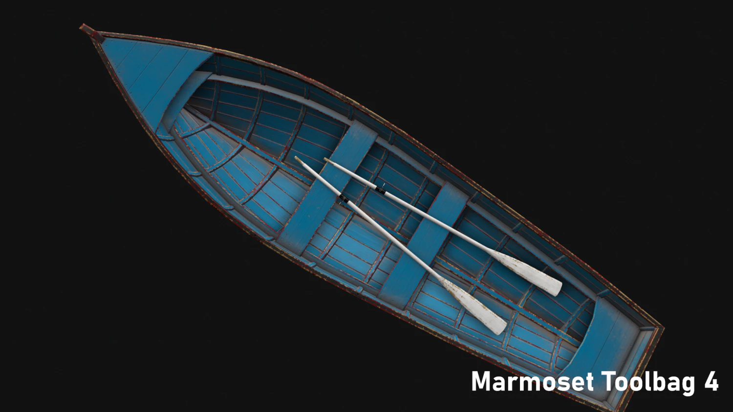 wooden boat 3D Model .c4d .max .obj .3ds .fbx .stl .blend 