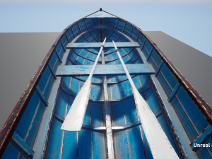 wooden boat Modèle 3D