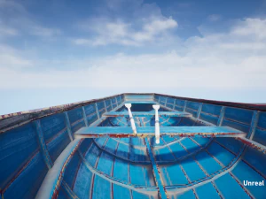 wooden boat 3D Model