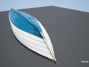 wooden boat 3D Model