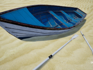 wooden boat Modèle 3D