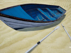 wooden boat 3D Model
