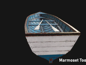 wooden boat 3D Model