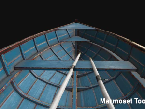 wooden boat 3D Model