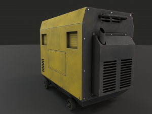 diesel generator 3D 모델