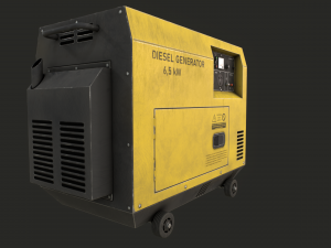 diesel generator 3D 모델