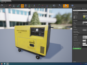 diesel generator 3D 모델