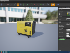 diesel generator 3D 모델