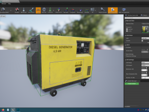 diesel generator 3D 모델