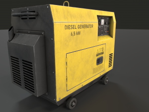 diesel generator 3D 모델