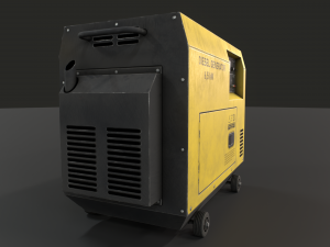 diesel generator 3D 모델