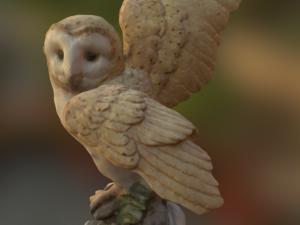 barn owl 3D 프린트 모델