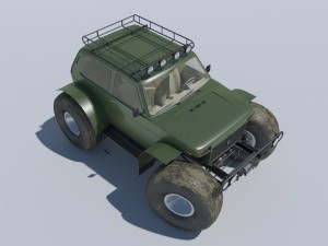 lada niva marsh 1922 3D Model
