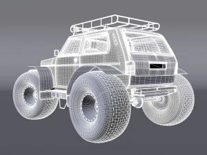 lada niva marsh 1922 3D Model