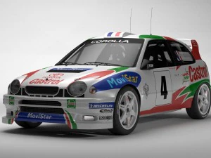 toyota corolla wrc Modelo 3D