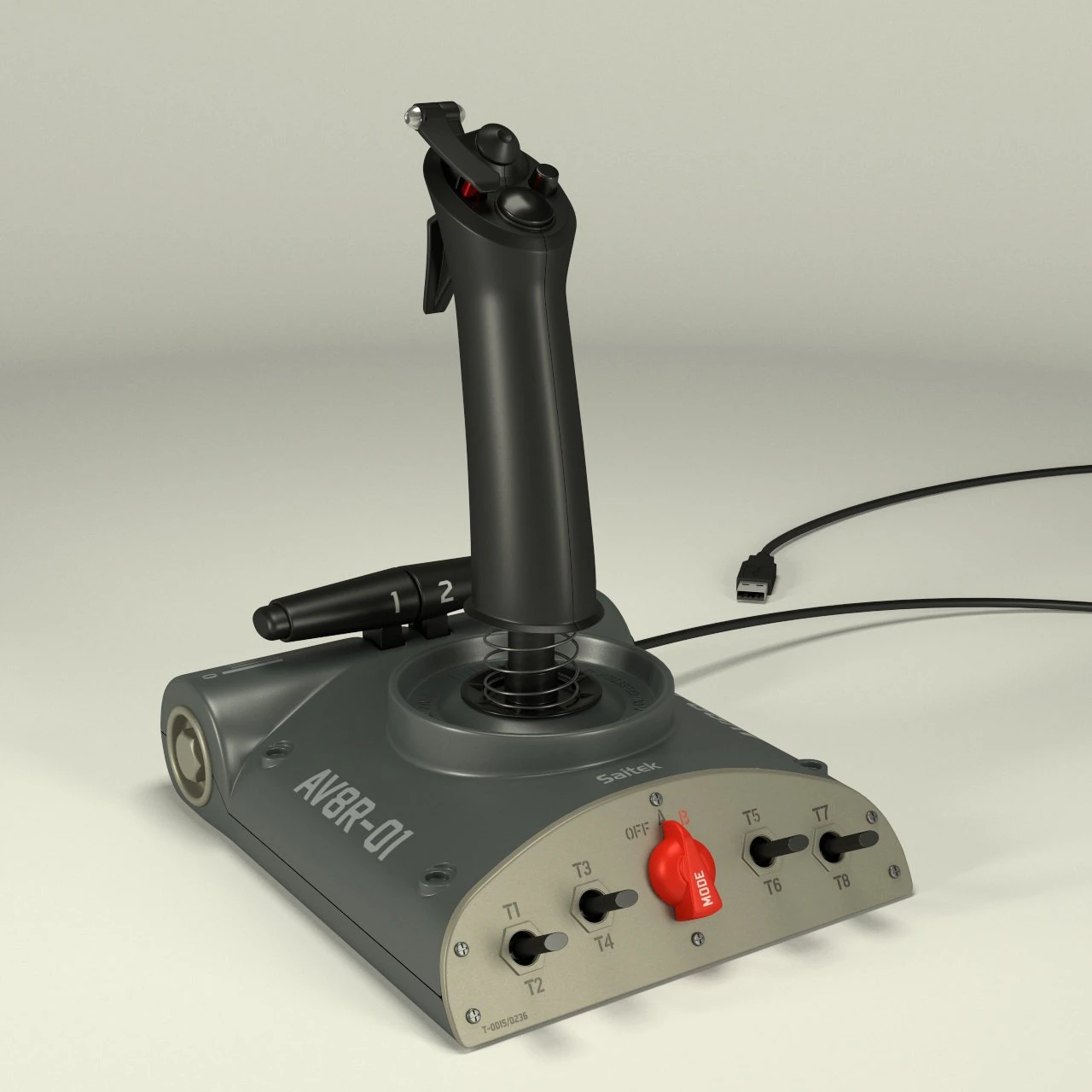 saitek av8r joystick 3D Model .c4d .max .obj .3ds .fbx .stl .blend 
