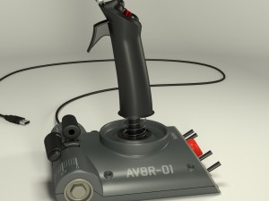 saitek av8r joystick 3Dモデル