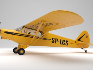 piper pa-18 supercub Model 3D