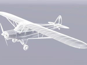 piper pa-18 supercub 3D Model