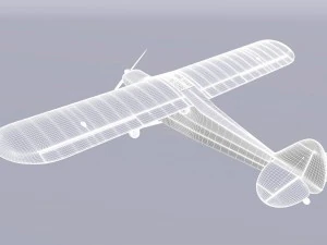 piper pa-18 supercub 3D Model