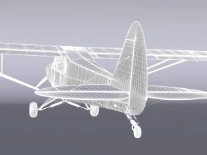piper pa-18 supercub 3D Model