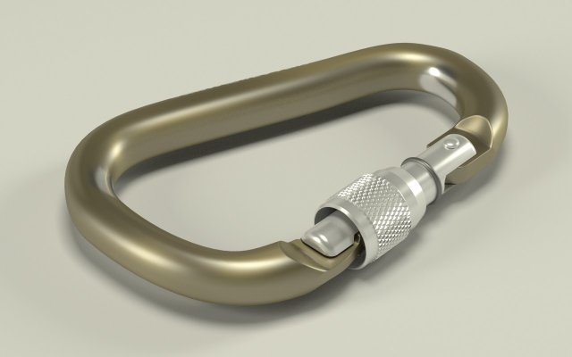 climbing carabiner Model 3D .c4d .max .obj .3ds .fbx .stl .blend